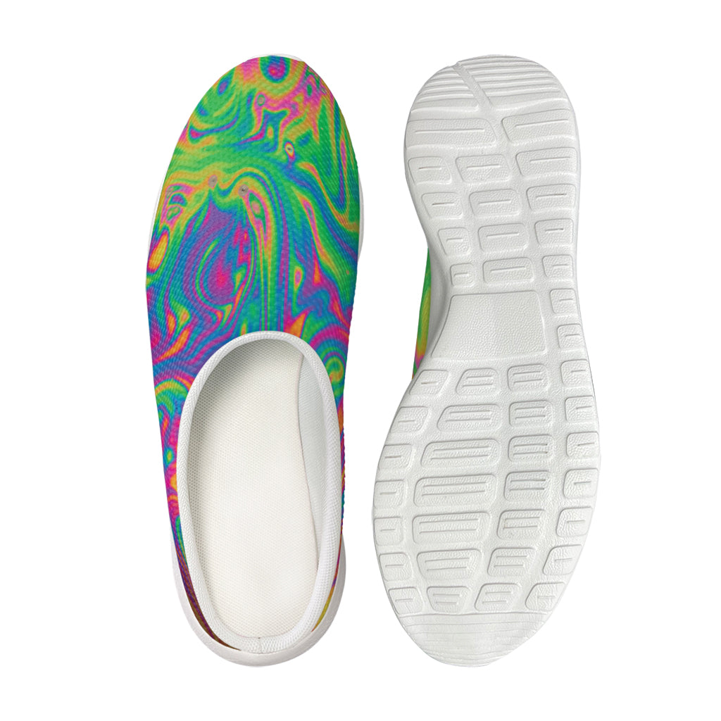 Psychedelic Surface Print Mesh Casual Shoes