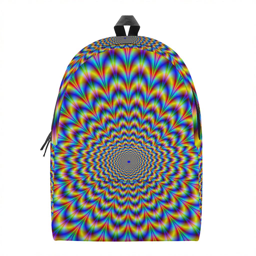 Psychedelic Wave Optical Illusion Backpack