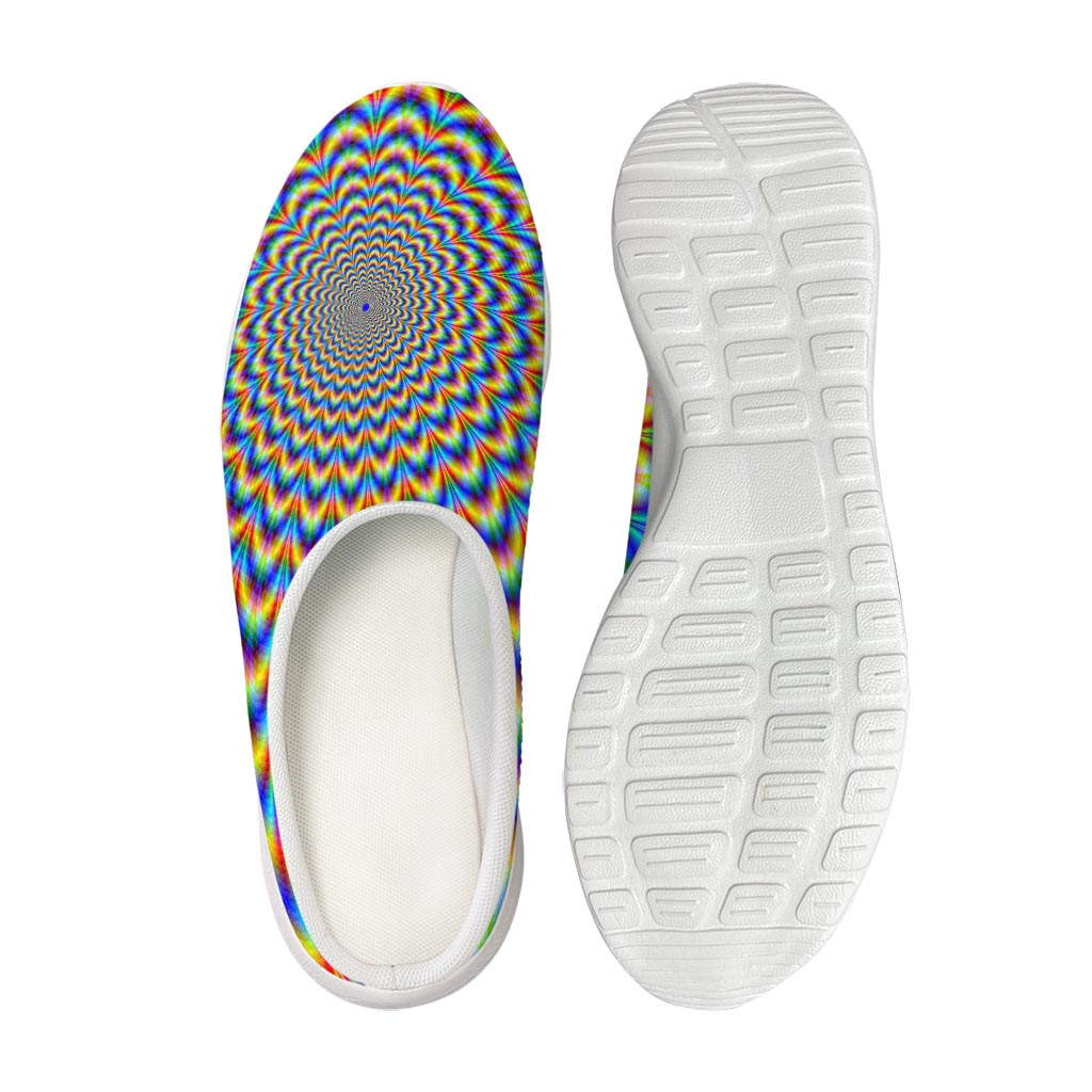 Psychedelic Wave Optical Illusion Mesh Casual Shoes