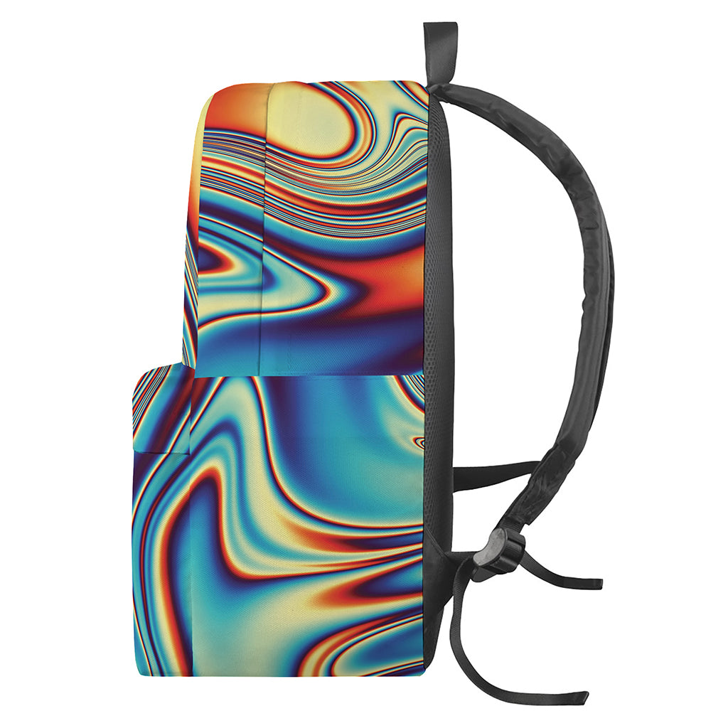 Psychedelic Wave Print Backpack