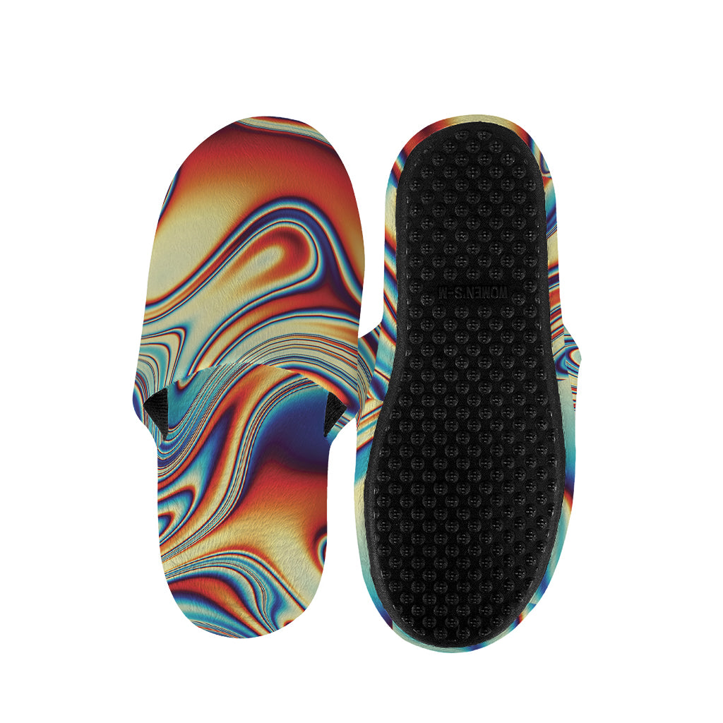 Psychedelic Wave Print Slippers