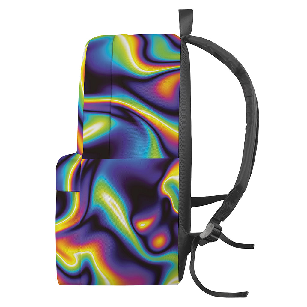 Psychedelic Wavy Print Backpack