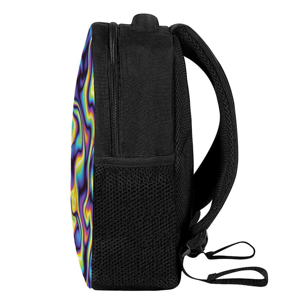 Psychedelic Wavy Print Casual Backpack
