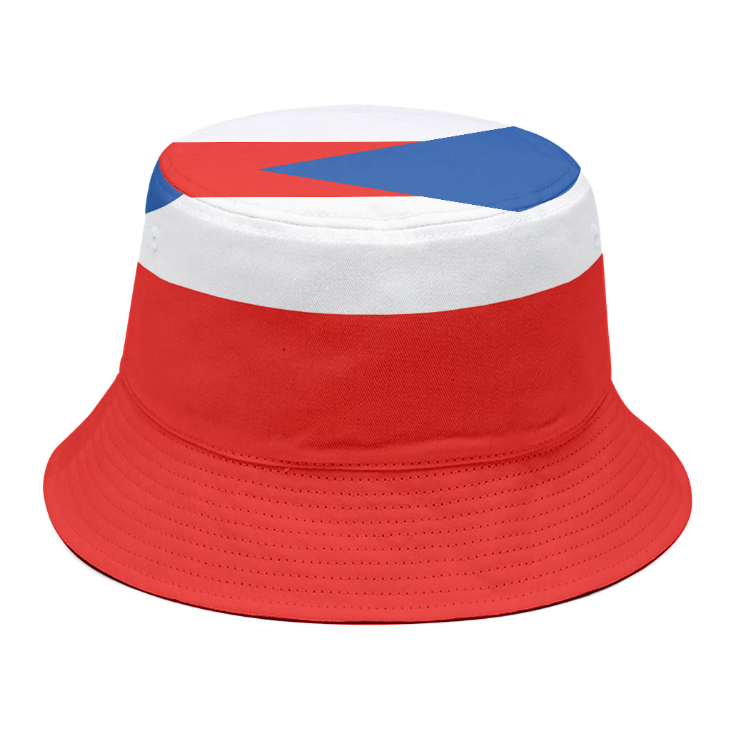 Puerto Rican Flag Print Bucket Hat