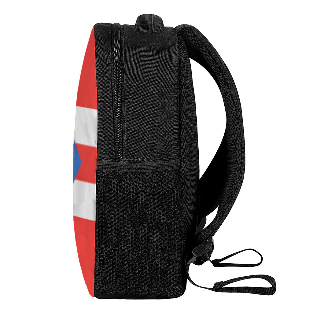 Puerto Rican Flag Print Casual Backpack