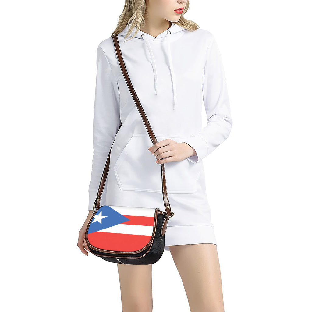 Puerto Rican Flag Print Saddle Bag
