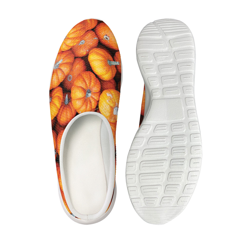 Pumpkin Print Mesh Casual Shoes