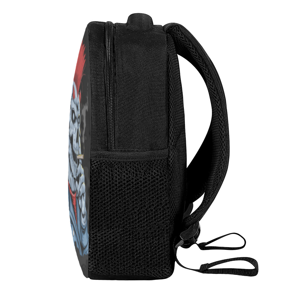 Punk Mohawk Devil Print Casual Backpack