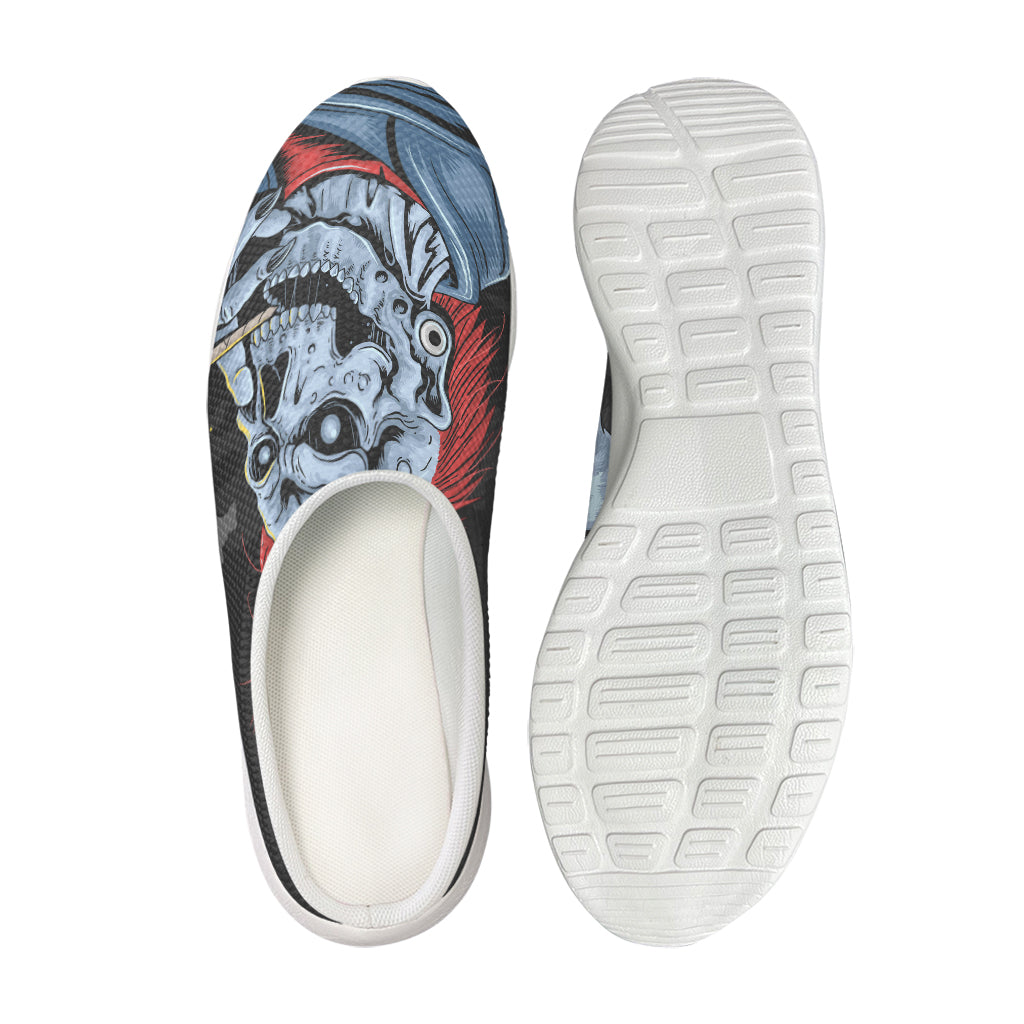 Punk Mohawk Devil Print Mesh Casual Shoes