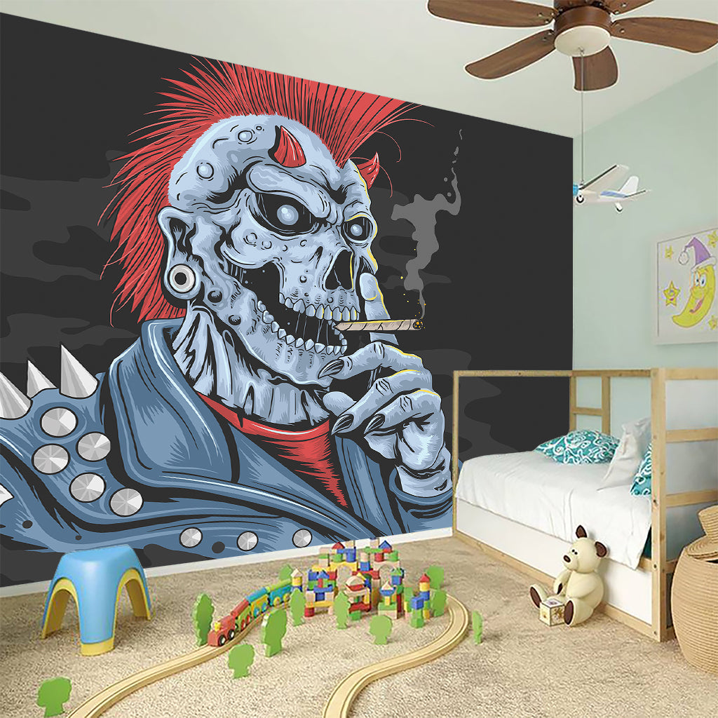 Punk Mohawk Devil Print Wall Sticker
