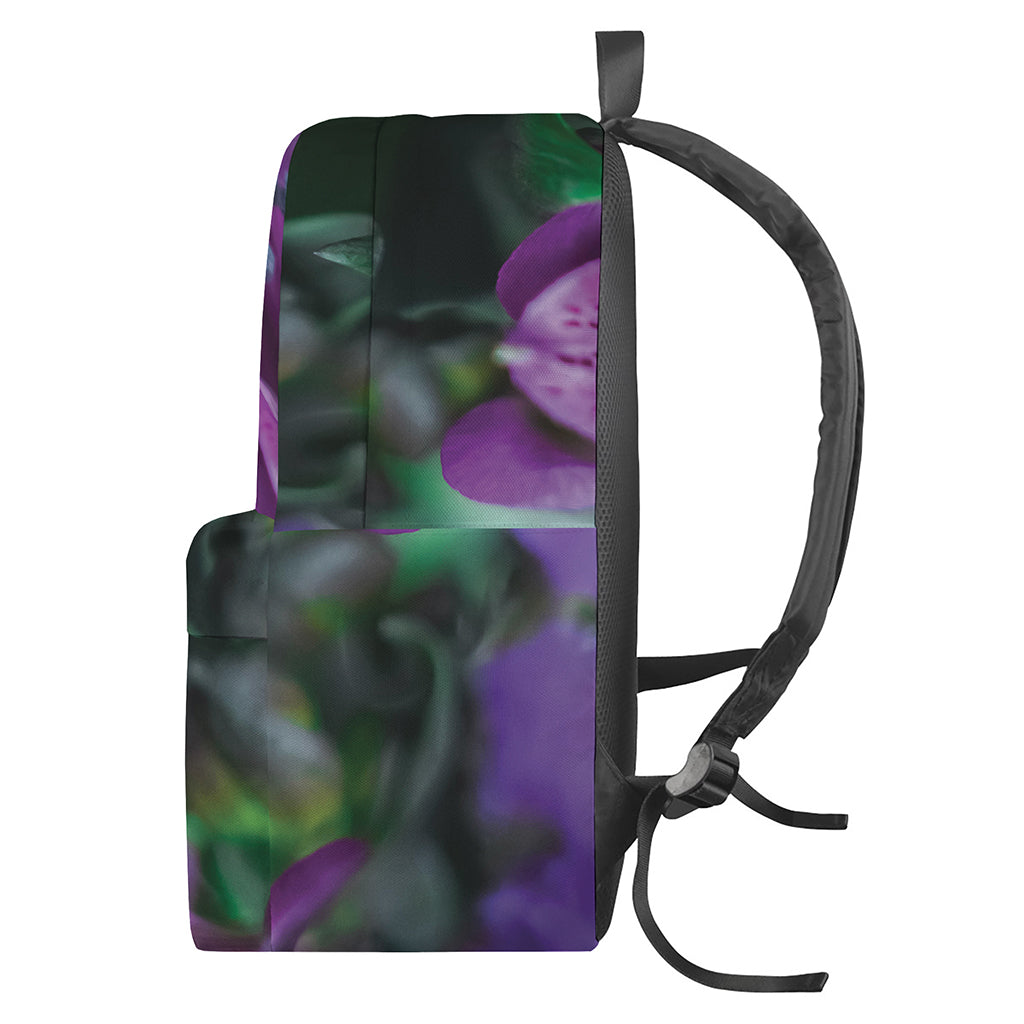 Purple Alstroemeria Print Backpack
