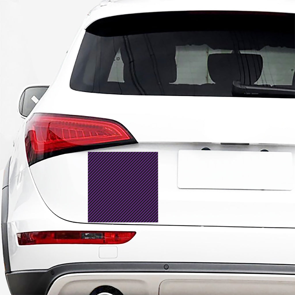 Purple And Black Halloween Pattern Print Car Sticker