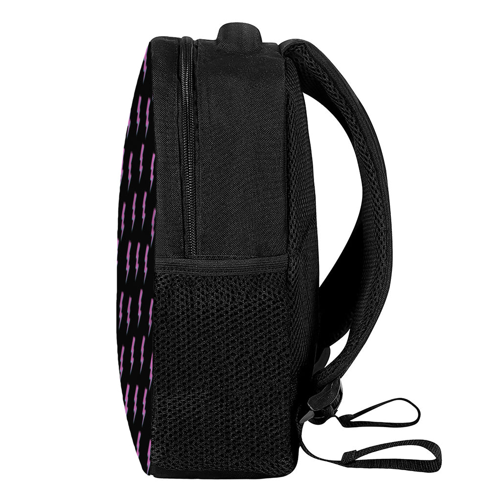 Purple And Teal Lightning Pattern Print Casual Backpack