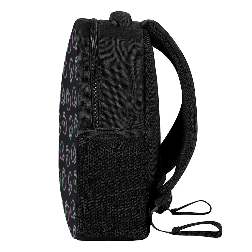 Purple And Teal Skull Pattern Print Casual Backpack