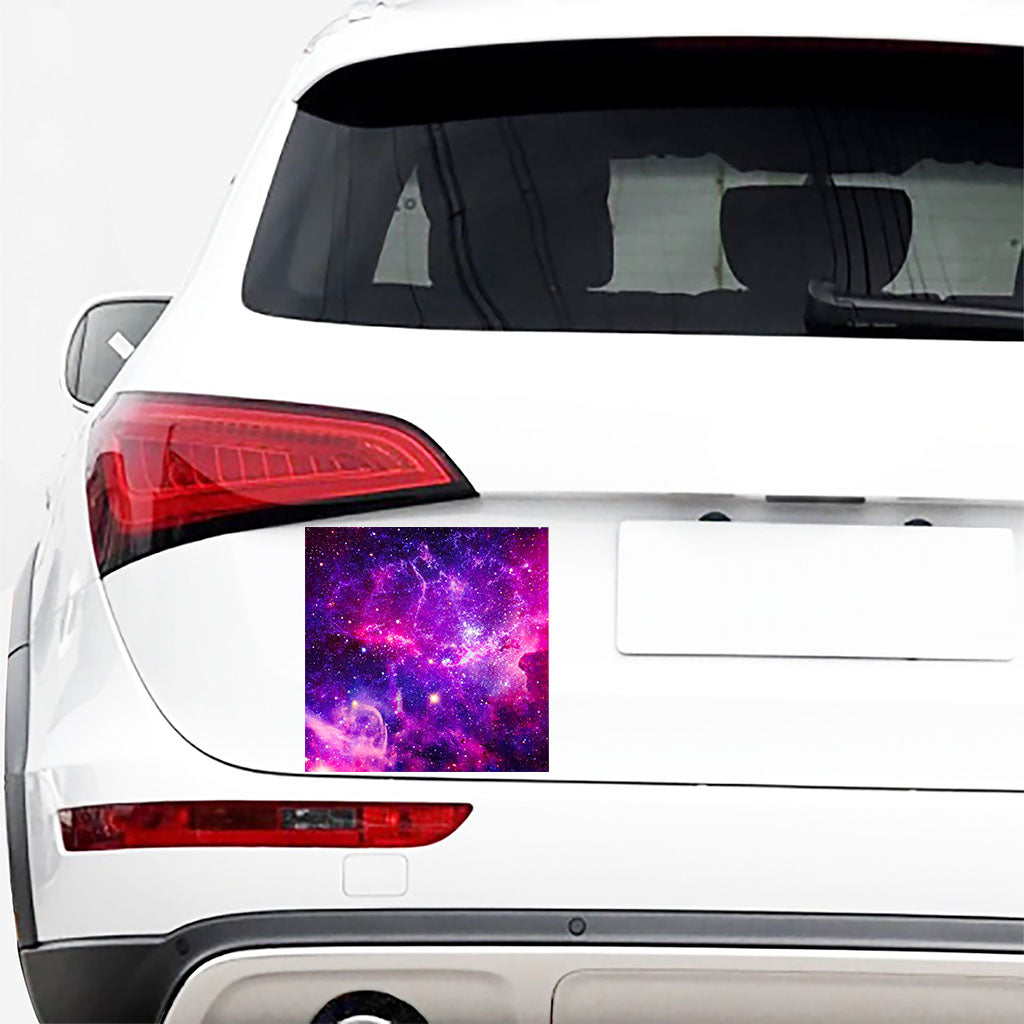 Purple Bursting Galaxy Space Print Car Sticker