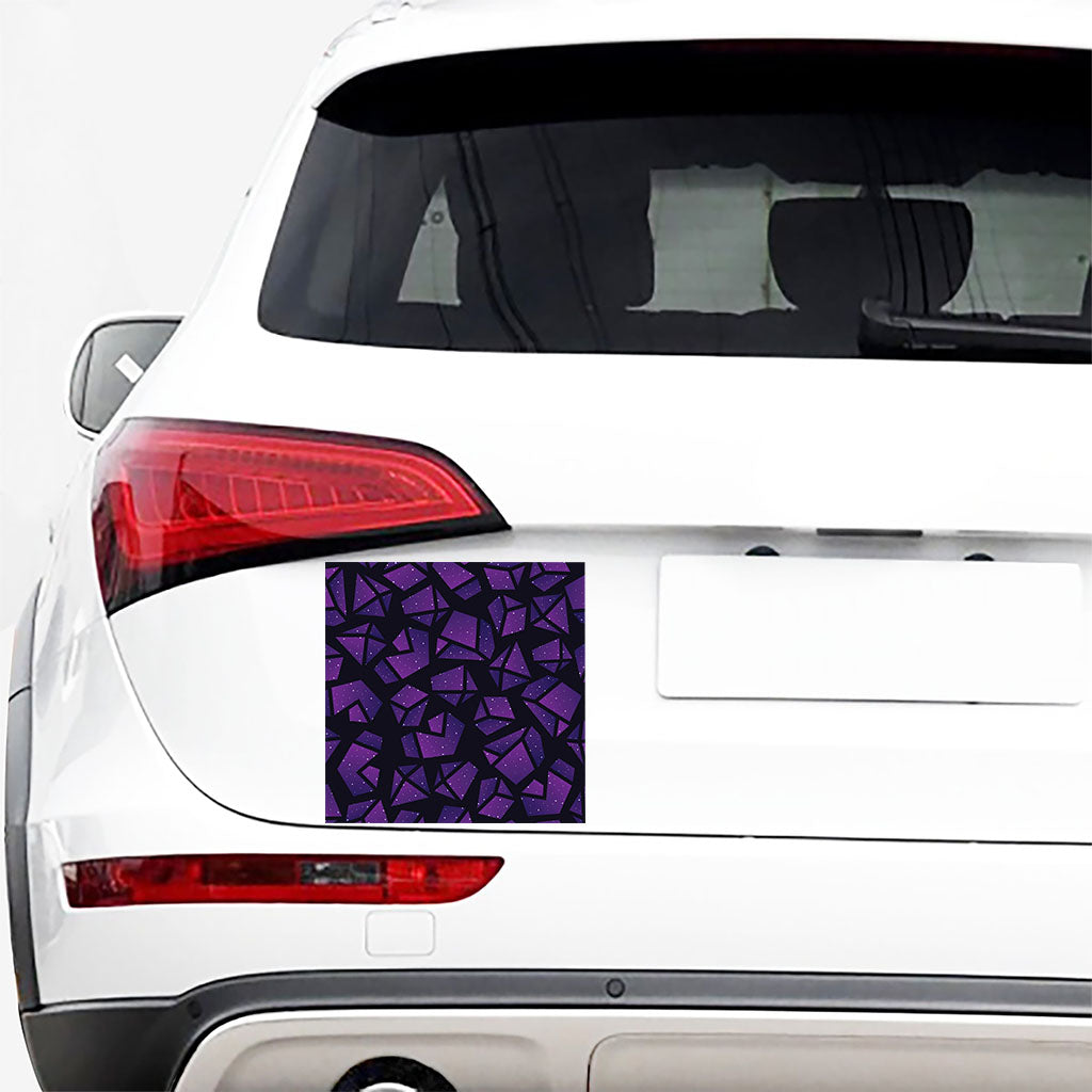 Purple Crystal Cosmic Galaxy Space Print Car Sticker