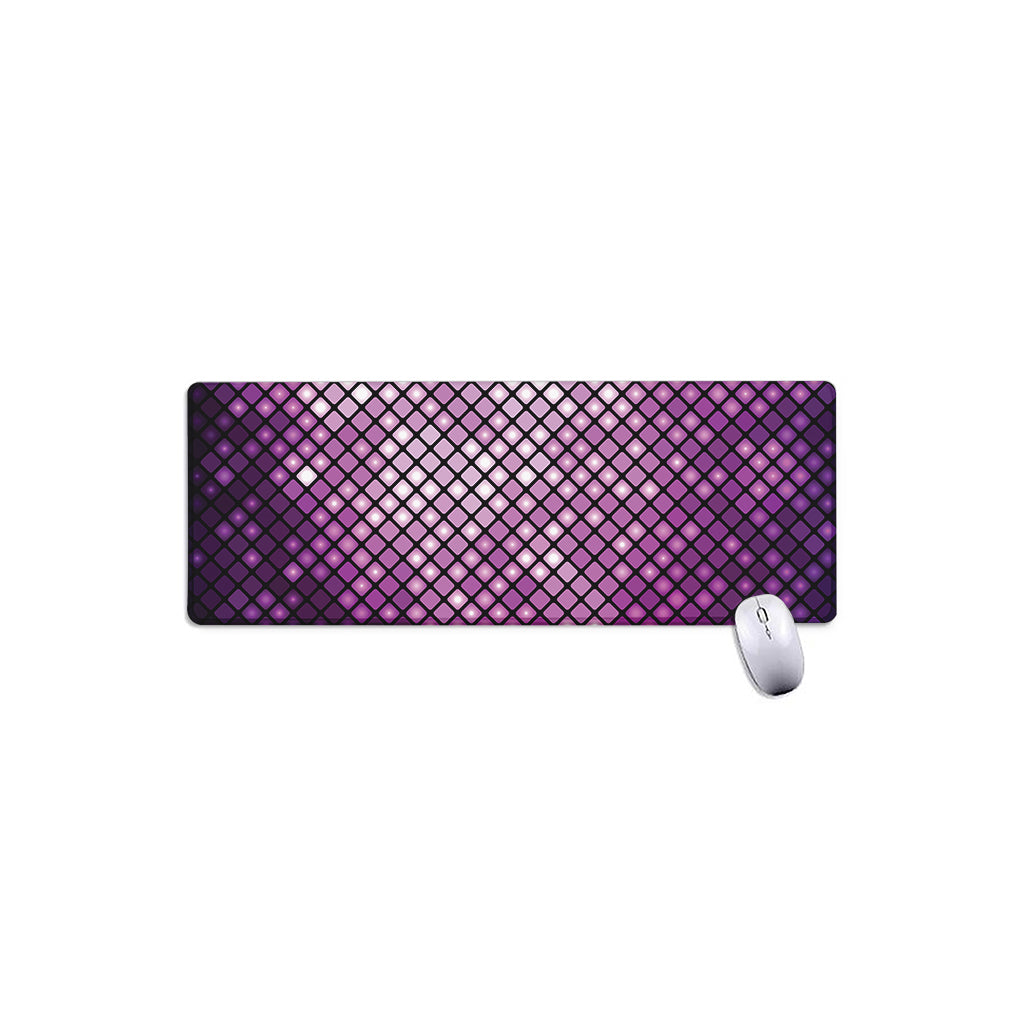 Purple Disco Lights Pattern Print Extended Mouse Pad