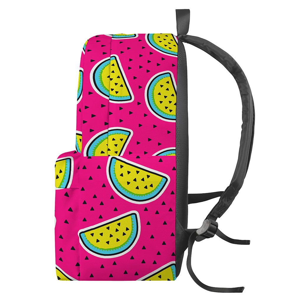 Purple Fancy Watermelon Pattern Print Backpack
