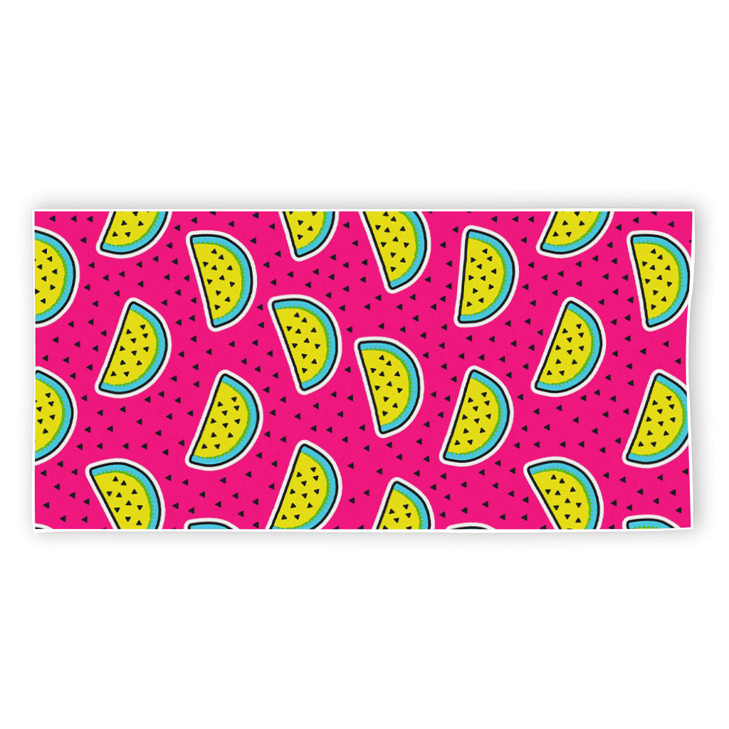 Purple Fancy Watermelon Pattern Print Beach Towel