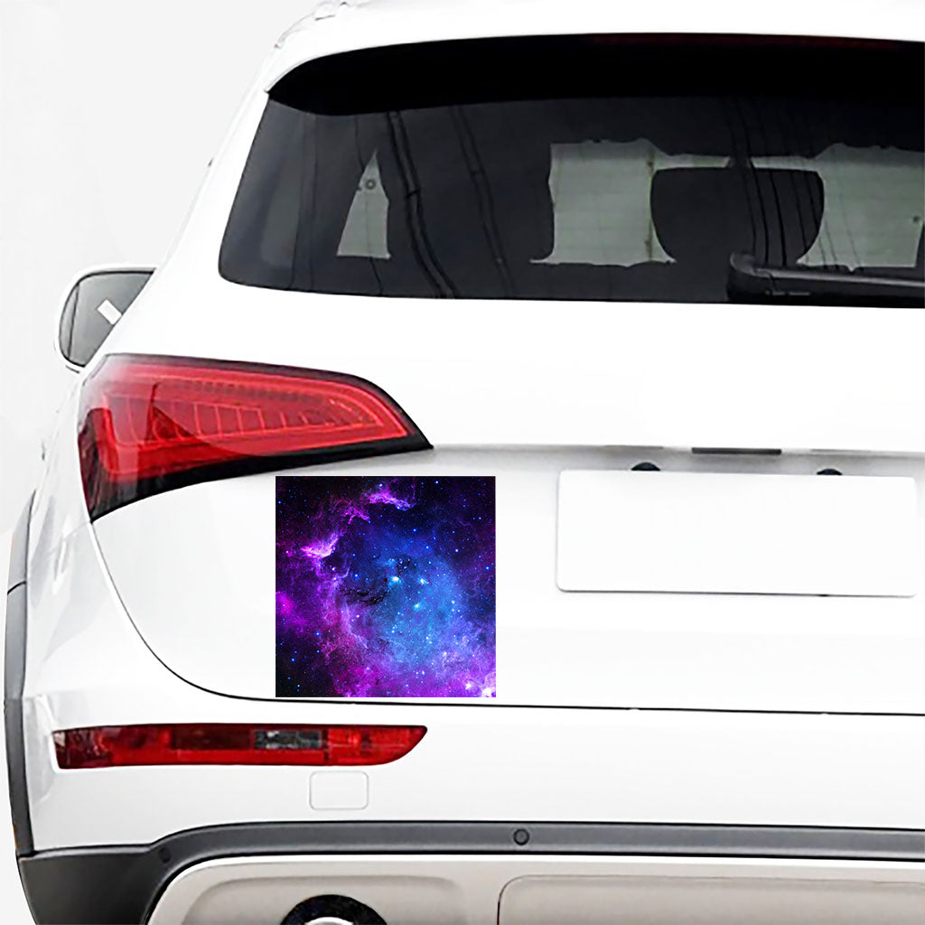 Purple Galaxy Space Blue Starfield Print Car Sticker
