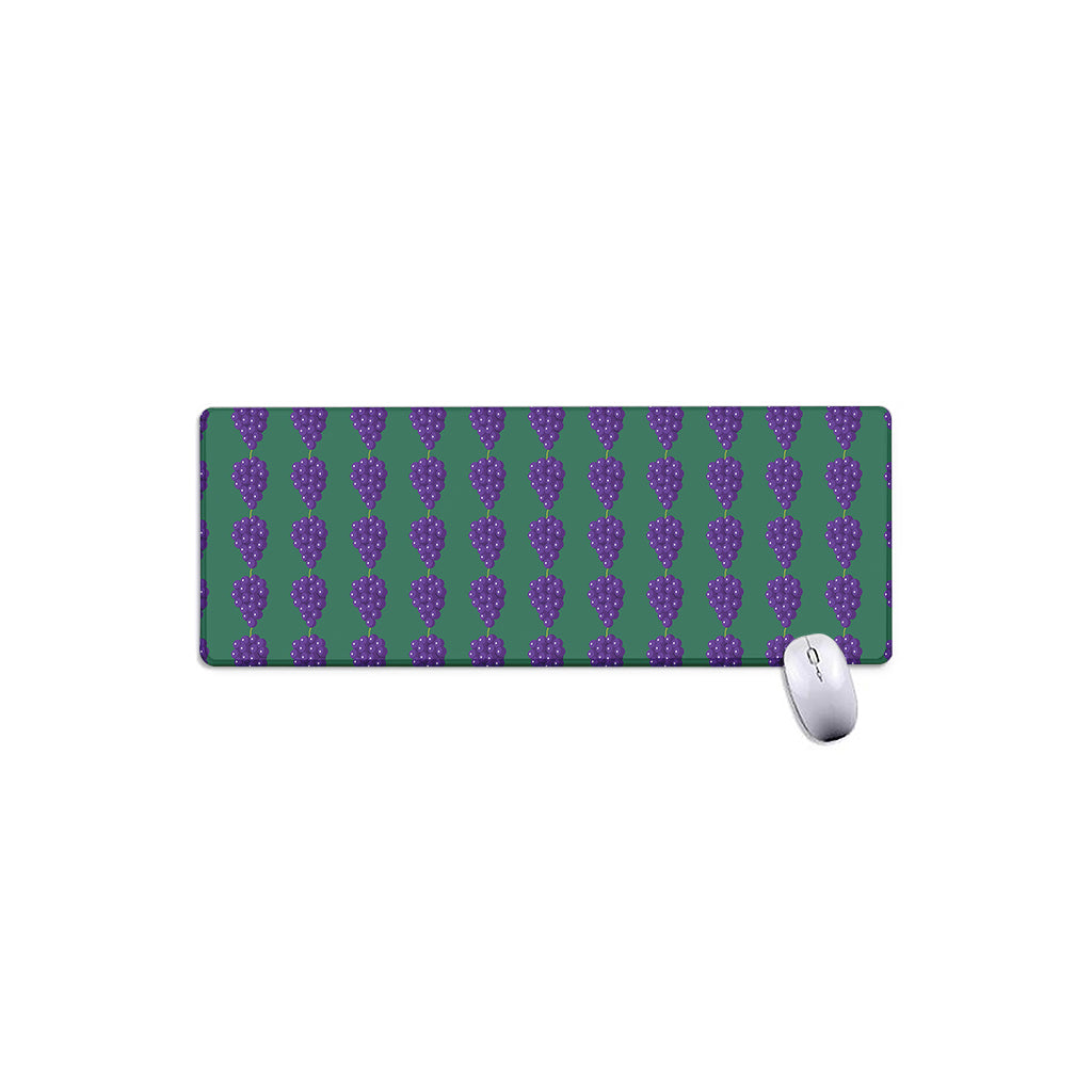 Purple Grape Pattern Print Extended Mouse Pad