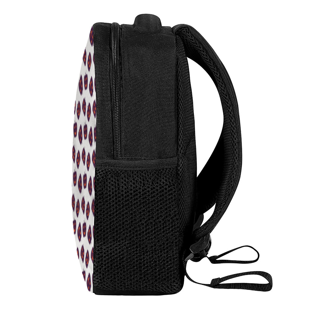 Purple Halloween Pumpkin Pattern Print Casual Backpack