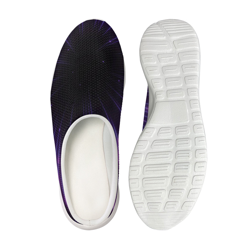 Purple Hyperspace Print Mesh Casual Shoes
