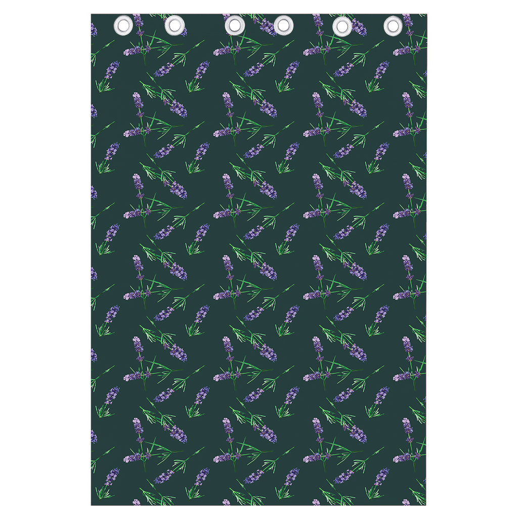 Purple Lavender Pattern Print Curtain