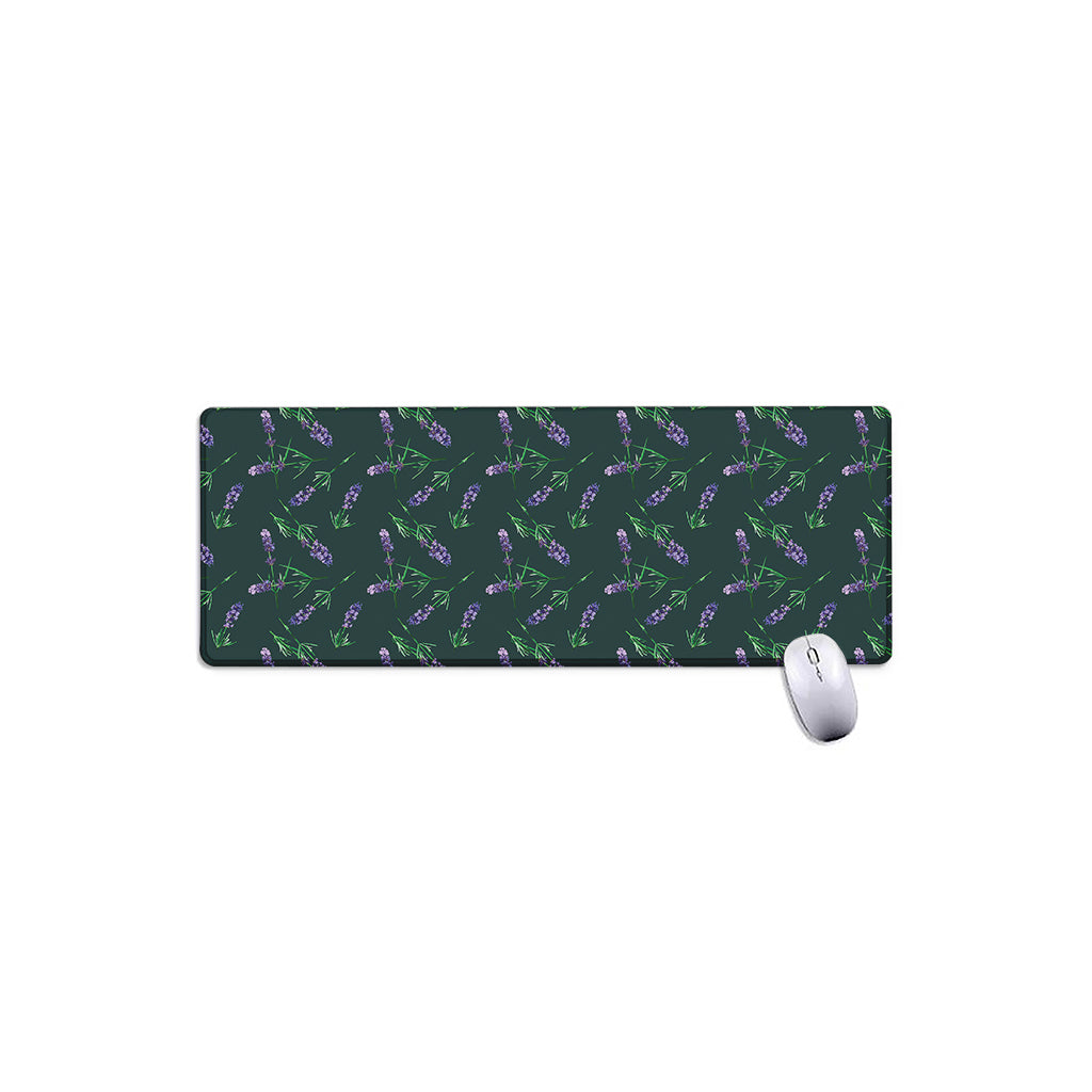 Purple Lavender Pattern Print Extended Mouse Pad