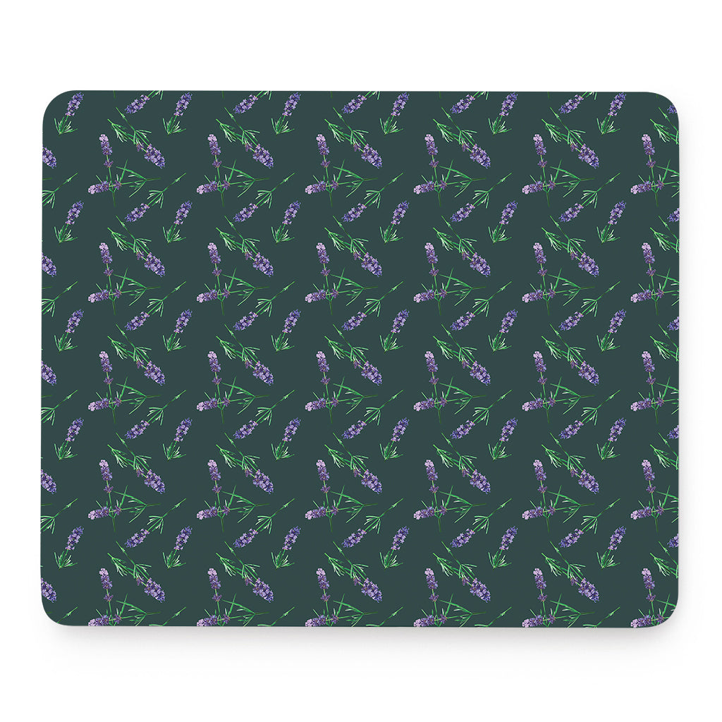 Purple Lavender Pattern Print Mouse Pad
