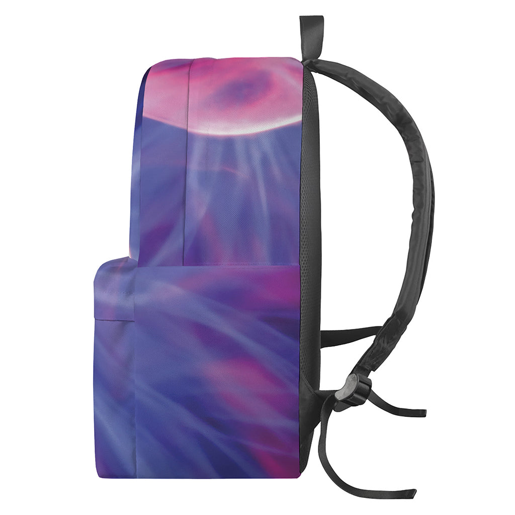 Purple Plasma Ball Print Backpack