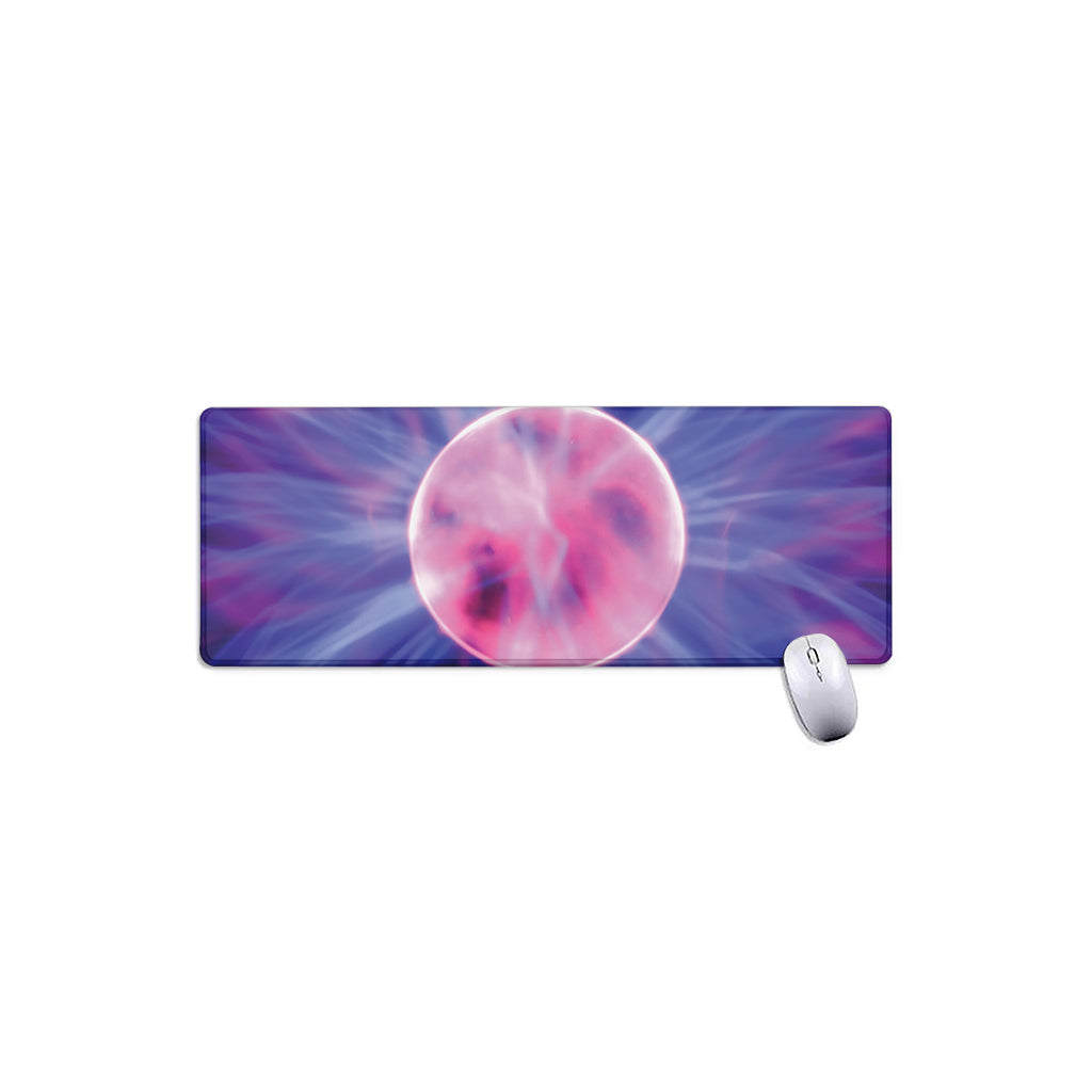 Purple Plasma Ball Print Extended Mouse Pad