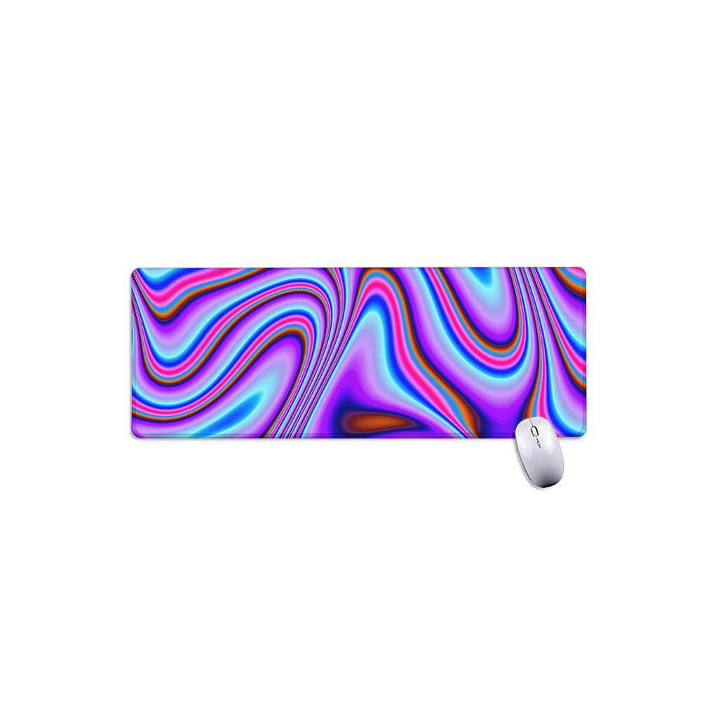 Purple Psychedelic Trippy Print Extended Mouse Pad