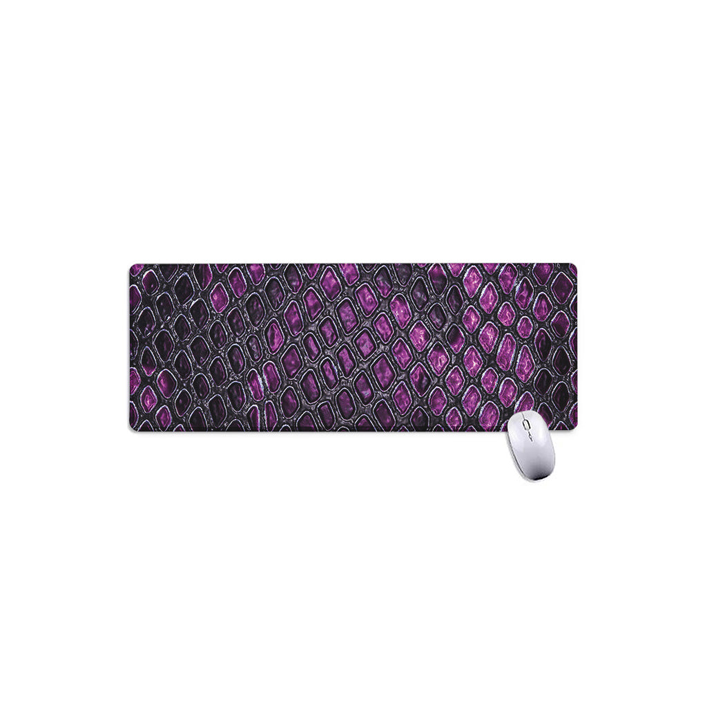 Purple Snakeskin Print Extended Mouse Pad