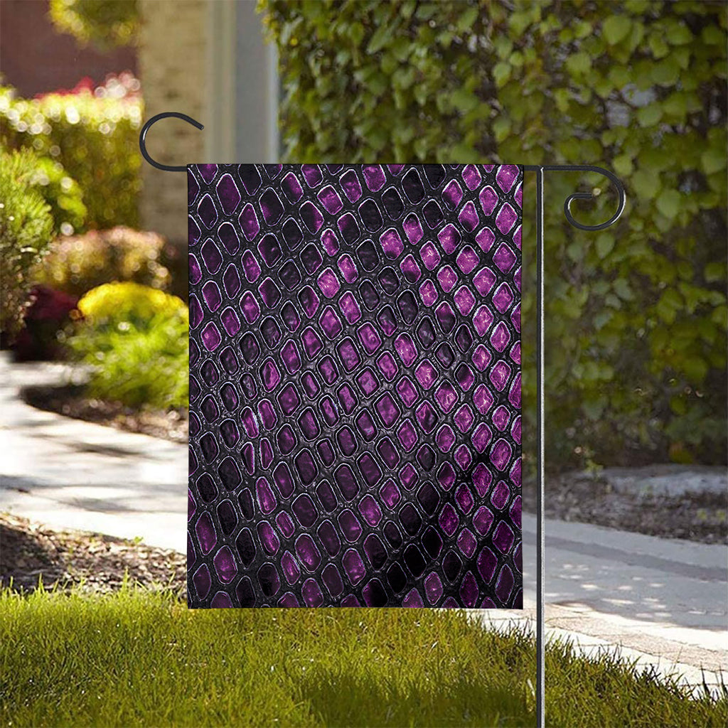 Purple Snakeskin Print House Flag