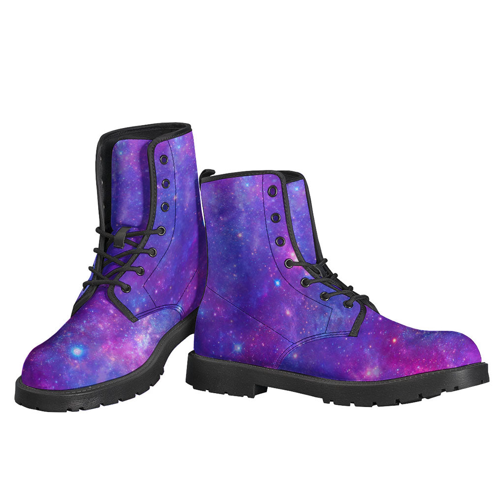 Purple Stardust Cloud Galaxy Space Print Backpack