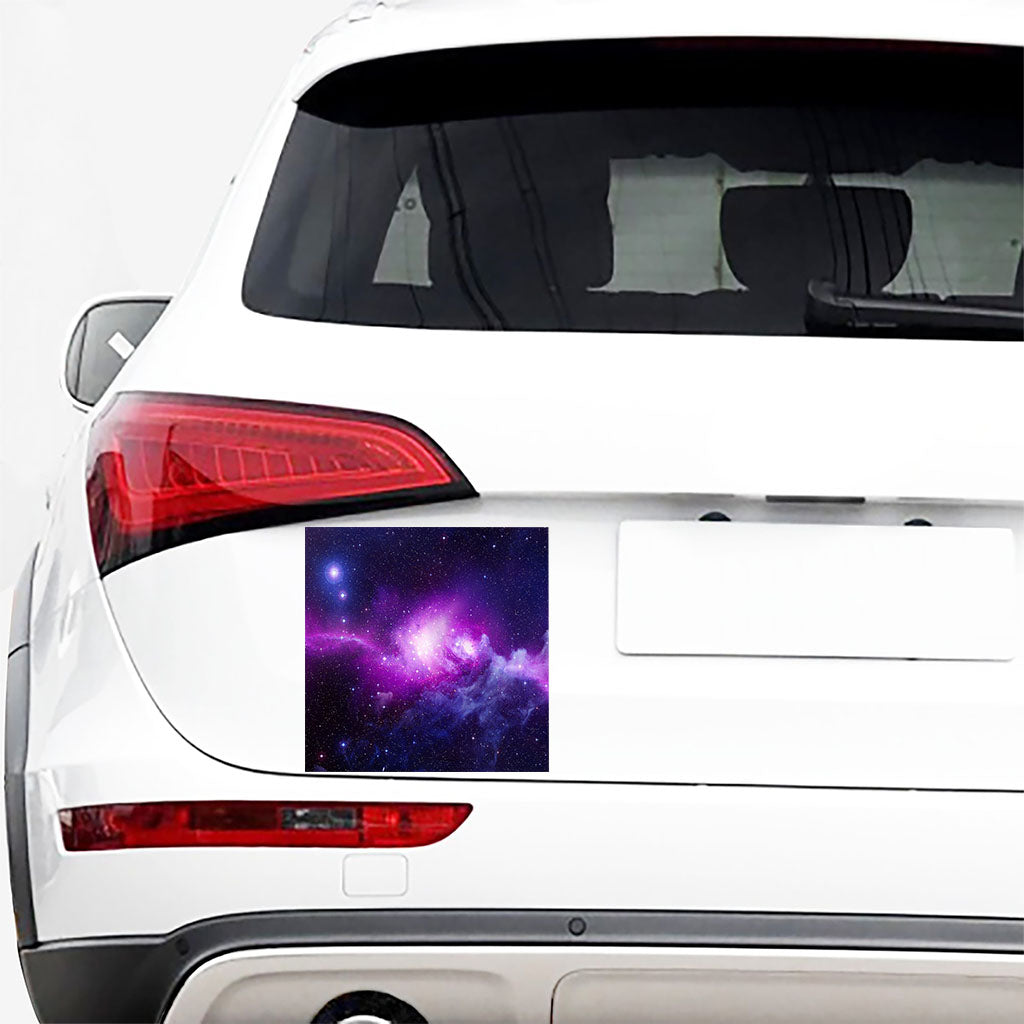 Purple Starfield Galaxy Space Print Car Sticker