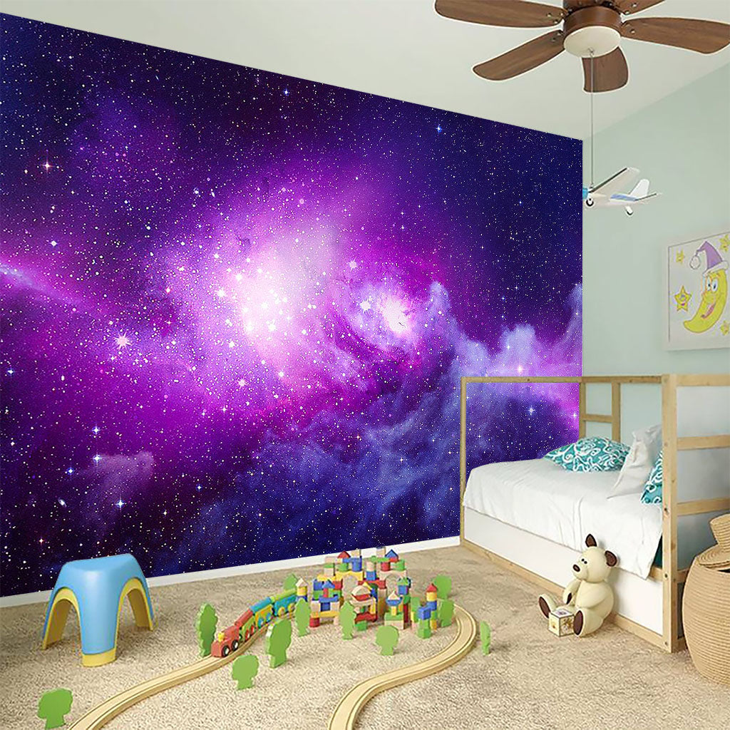 Purple Starfield Galaxy Space Print Wall Sticker