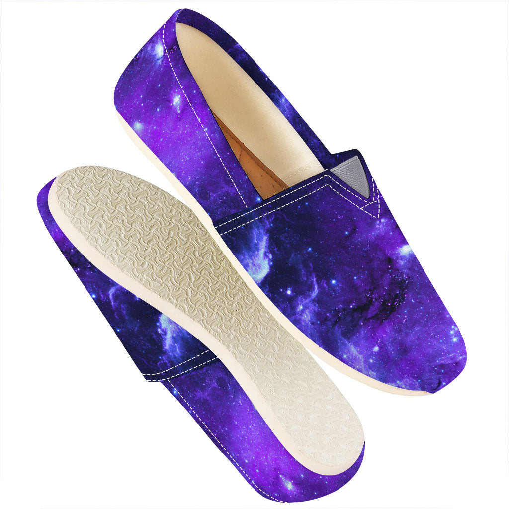 Purple Stars Nebula Galaxy Space Print Casual Shoes