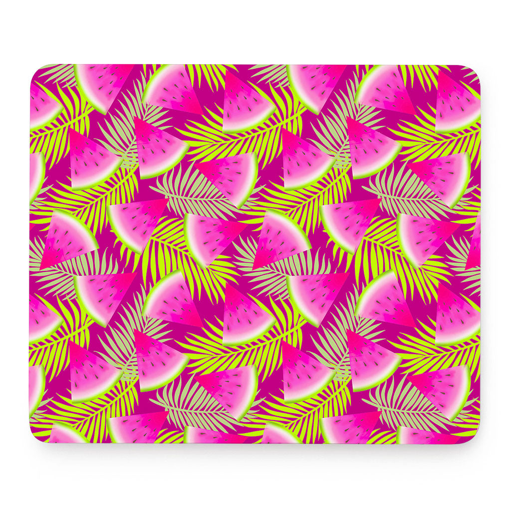 Purple Tropical Watermelon Pattern Print Mouse Pad