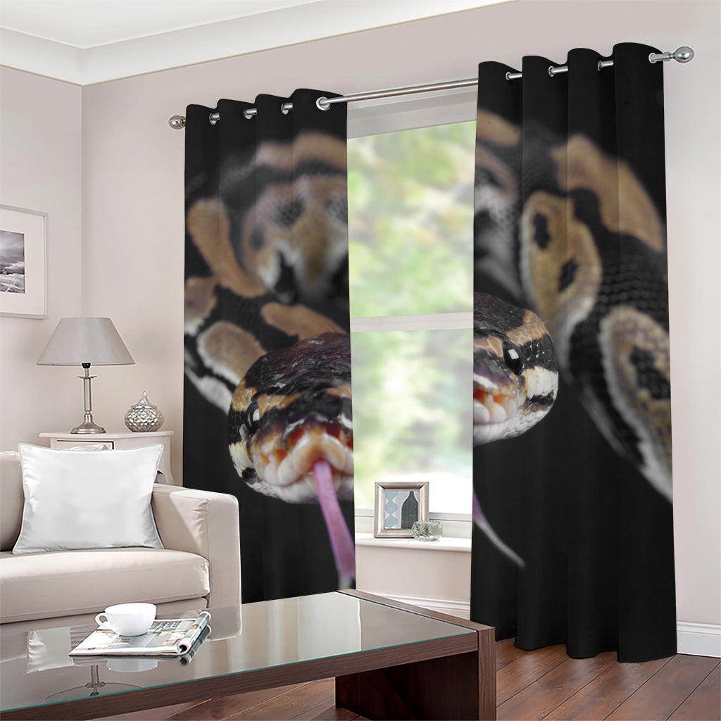 Python Snake Print Grommet Curtains