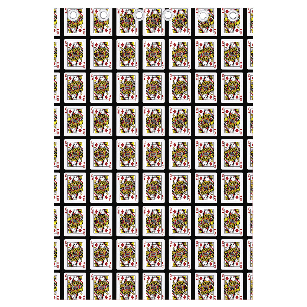 Queen Of Diamonds Pattern Print Curtain