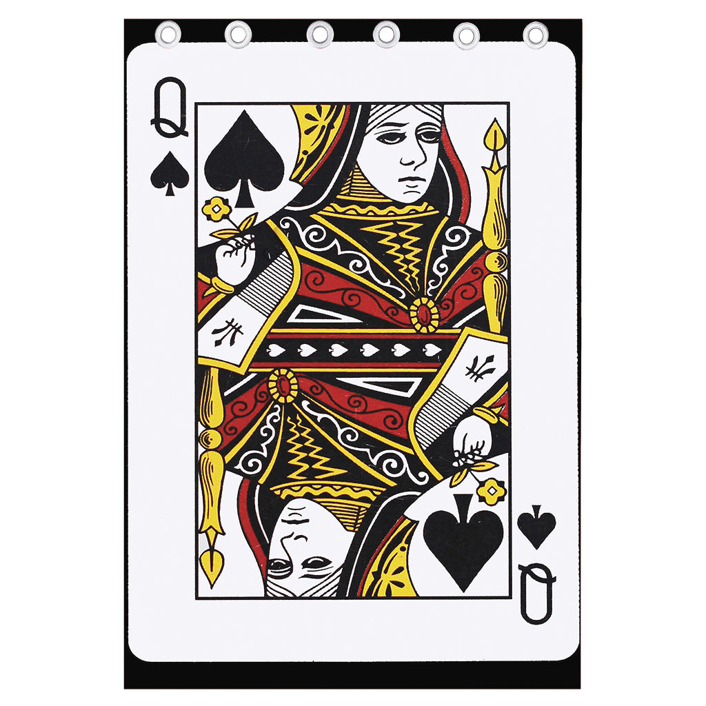 Queen Of Spades Playing Card Print Curtain