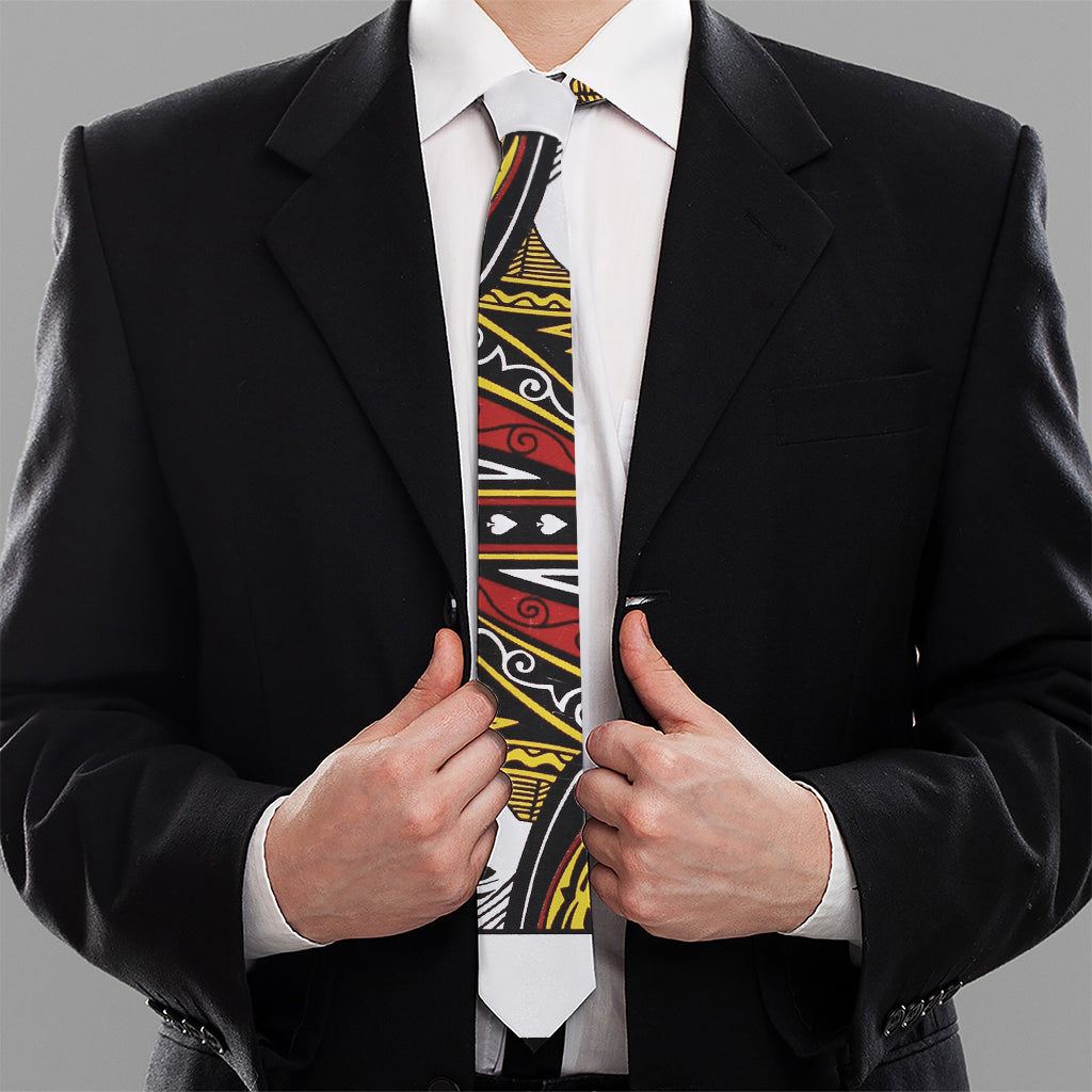 Queen Of Spades Playing Card Print Necktie