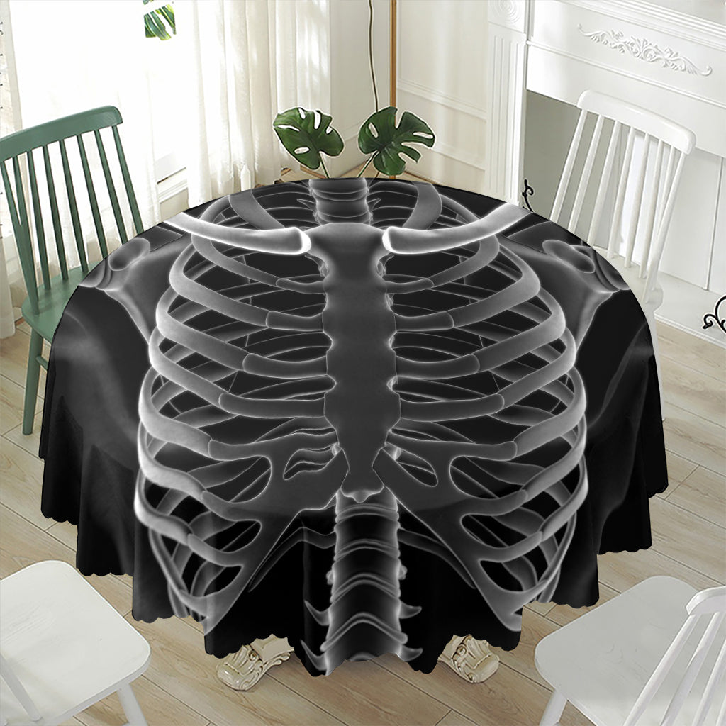 Radiologist X-Ray Film Print Waterproof Round Tablecloth
