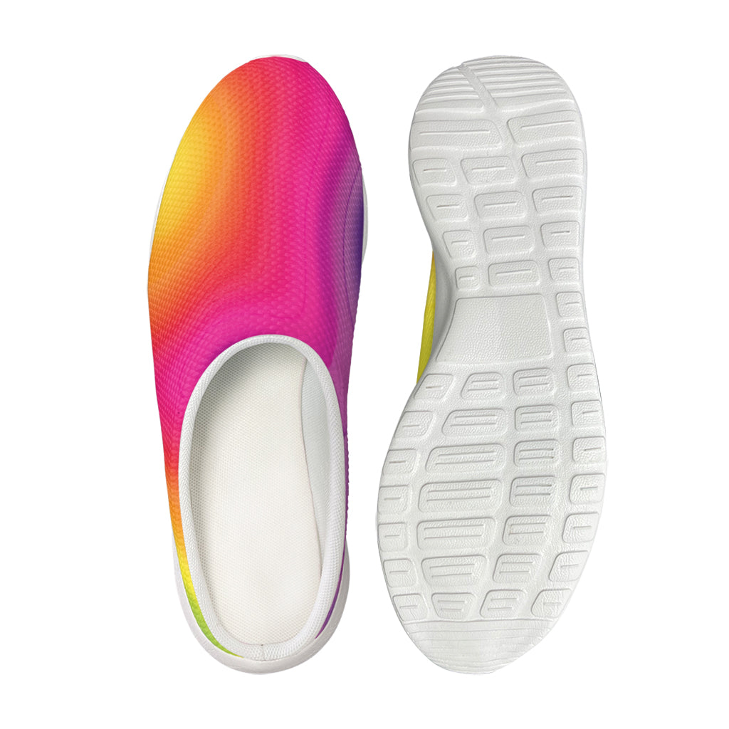 Rainbow Flow Print Mesh Casual Shoes