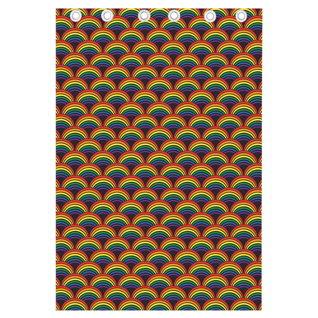 Rainbow Gay Pride Pattern Print Curtain