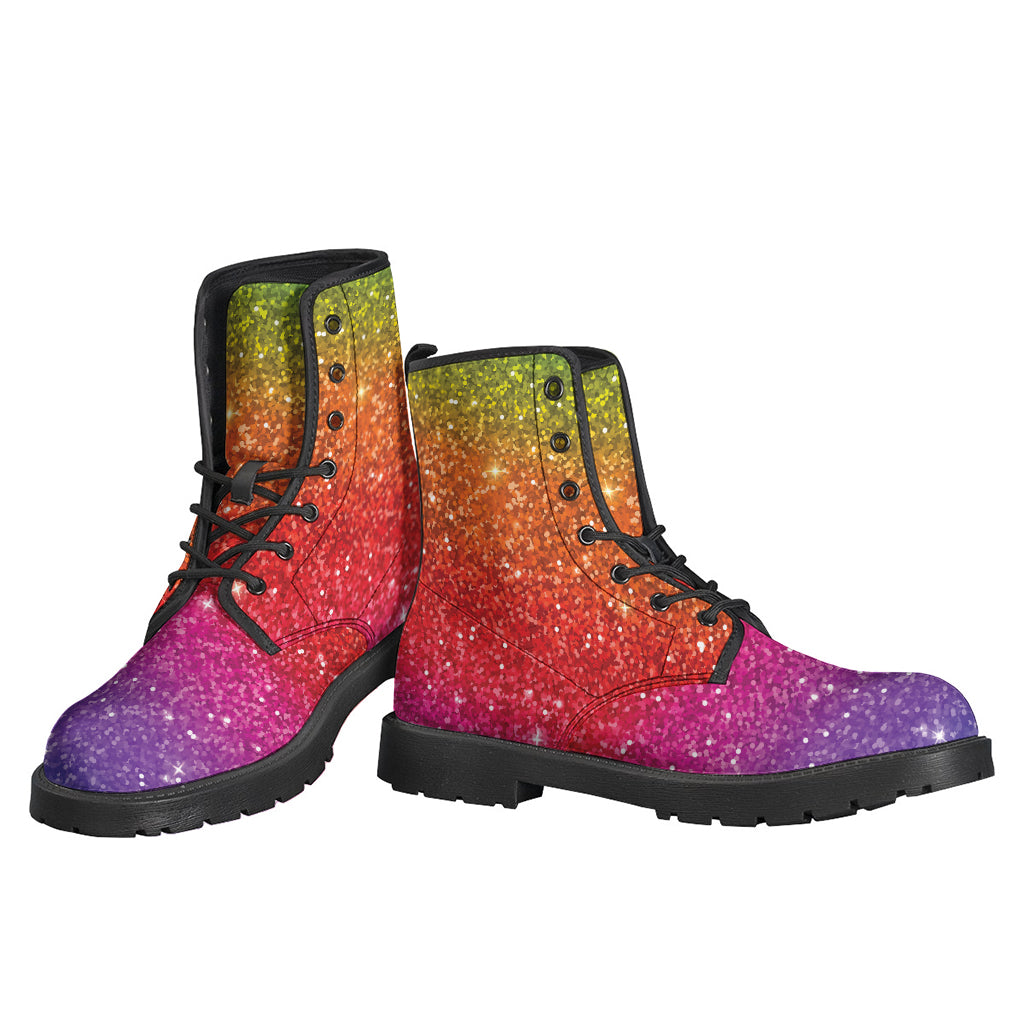 Rainbow Glitter Artwork Print (NOT Real Glitter) Backpack