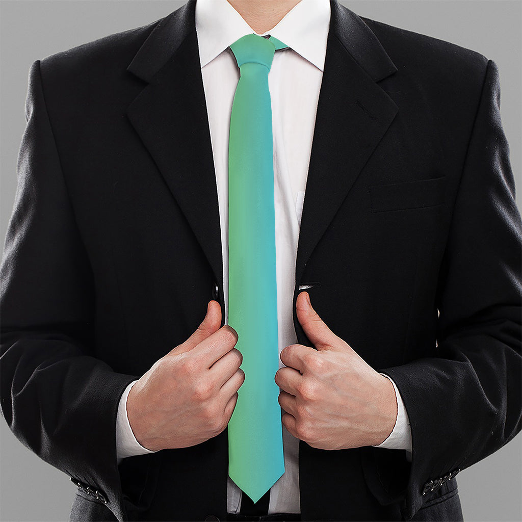 Rainbow Gradient Print Necktie