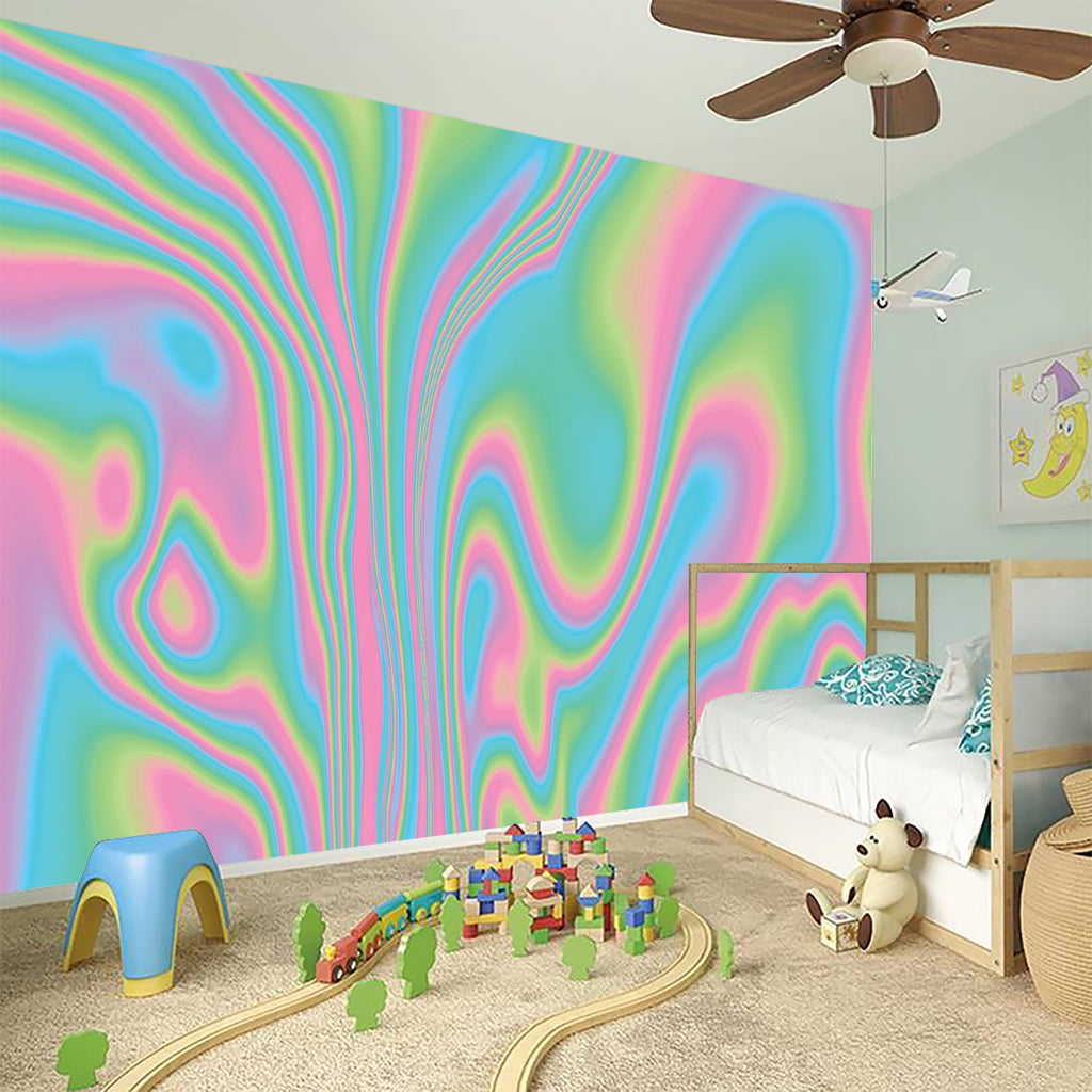 Rainbow Holographic Print Wall Sticker